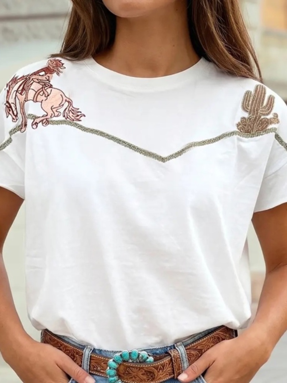 Blue B Collection Wild Horses Graphic Tee | Western Style T-Shirt